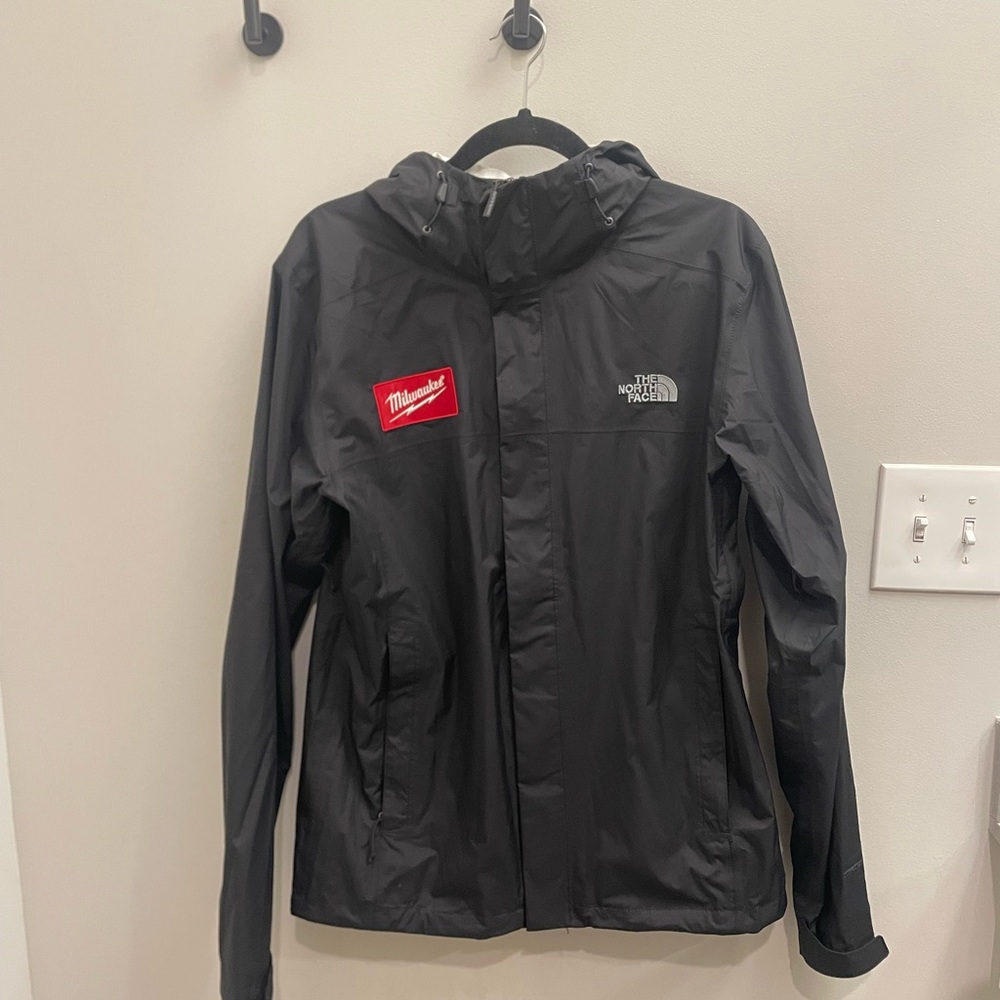 North Face x Milwaukee Tool Men's Black Light Rain Jacket